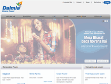 Tablet Screenshot of dalmiapower.com